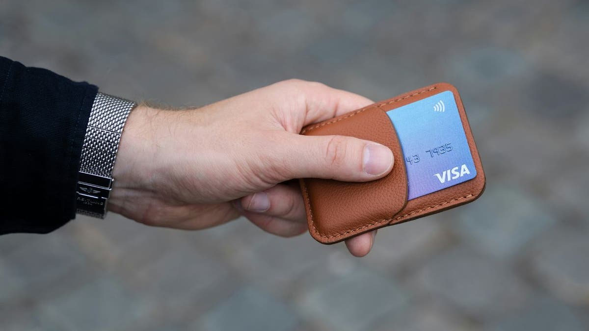 man with credit card
